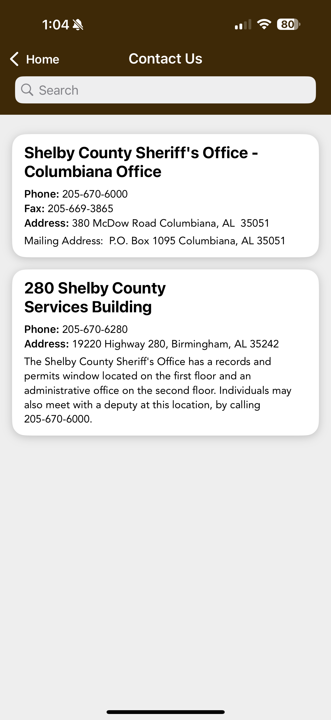 Shelby County Sheriff AL