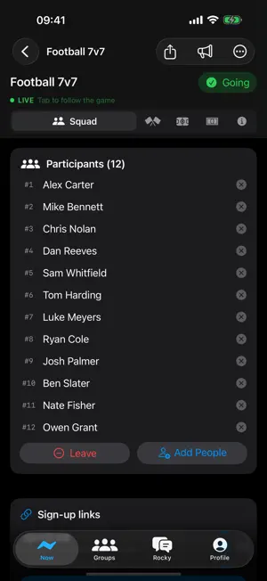 TeamUp Live: Scorekeeper screenshot 4
