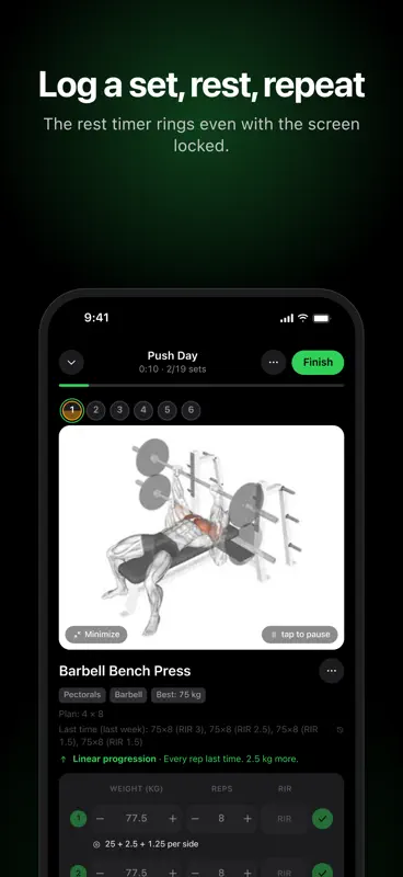 openGym: Workout Tracker screenshot 1 of 7