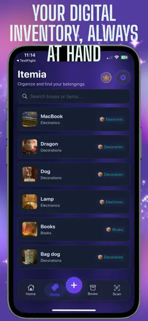 Itemia: Home Inventory Boxes 截图