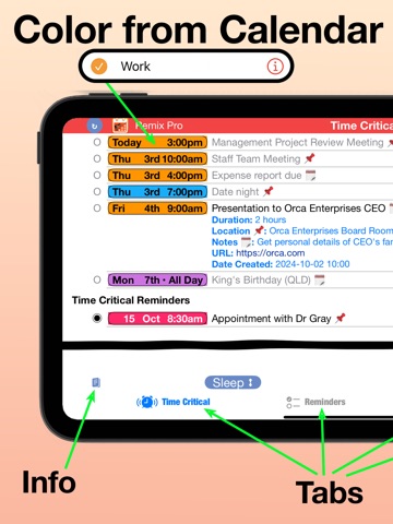 Calendar Remix: Daily Schedule iPad screenshot