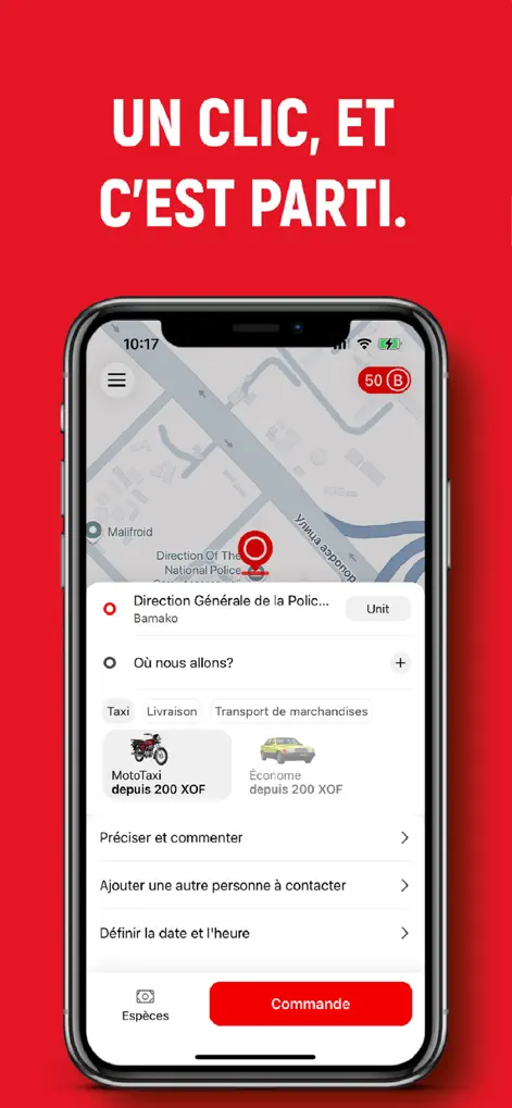 MONGO - Taxi et Livraison - Travel App | MWM