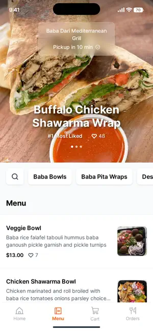 Baba Dari Mediterranean Grill screenshot 2