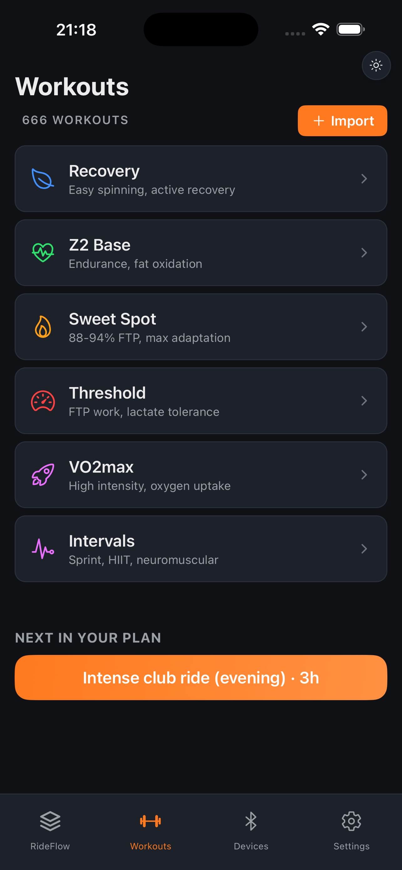 RideFlow: Workouts & AI Coach screenshot 4