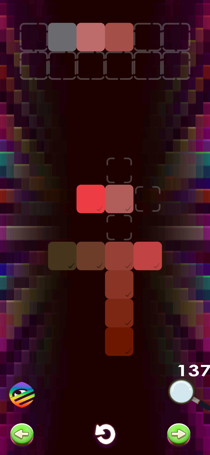 Color hue sort fun puzzle game