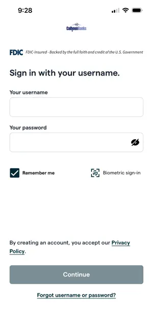 Calhoun Banks Mobile screenshot 1