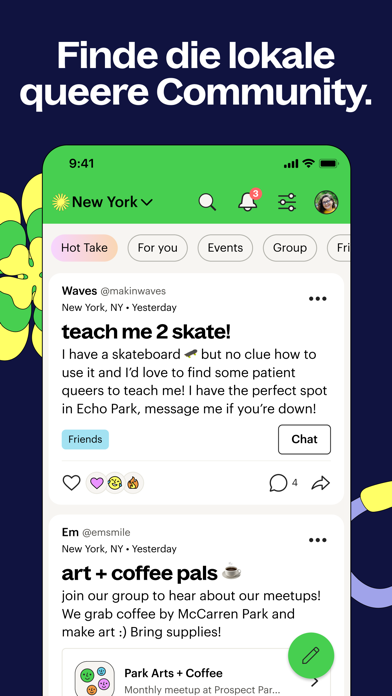 Lex: App für queere Menschen iPhone screenshot 3