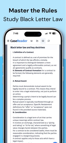 Case Reader: Law School AI iPhone screenshot