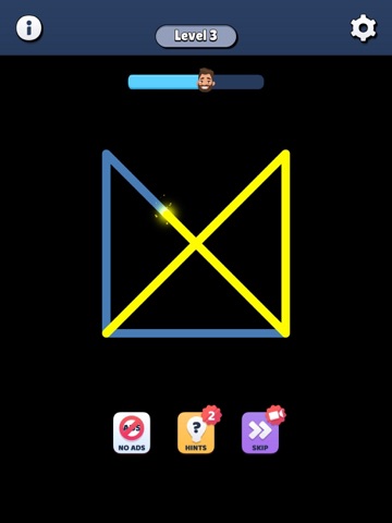 Draw Shape: Single Line Puzzle iPad screenshot