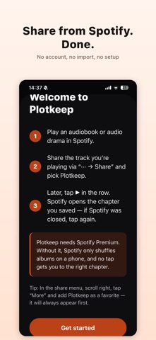 Plotkeep: Audiobook Bookmark Screenshot 4 of 5