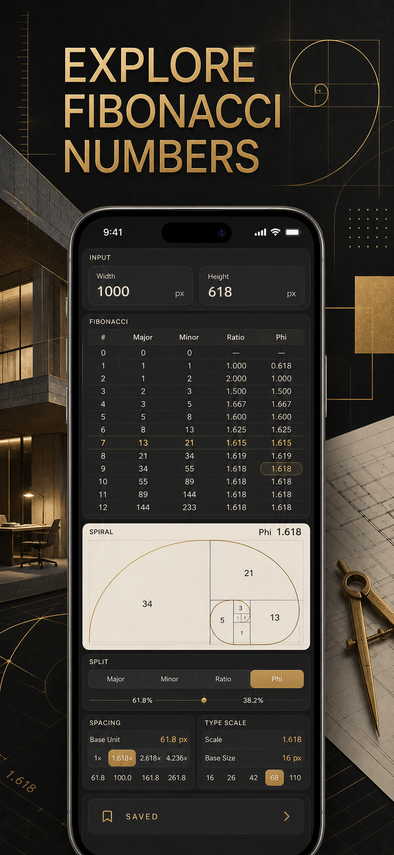 Golden Ratio Calc & Grid screenshot 6