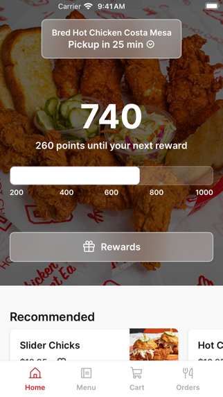 Bred Hot Chicken iPhone screenshot 1 - Food & Drink app