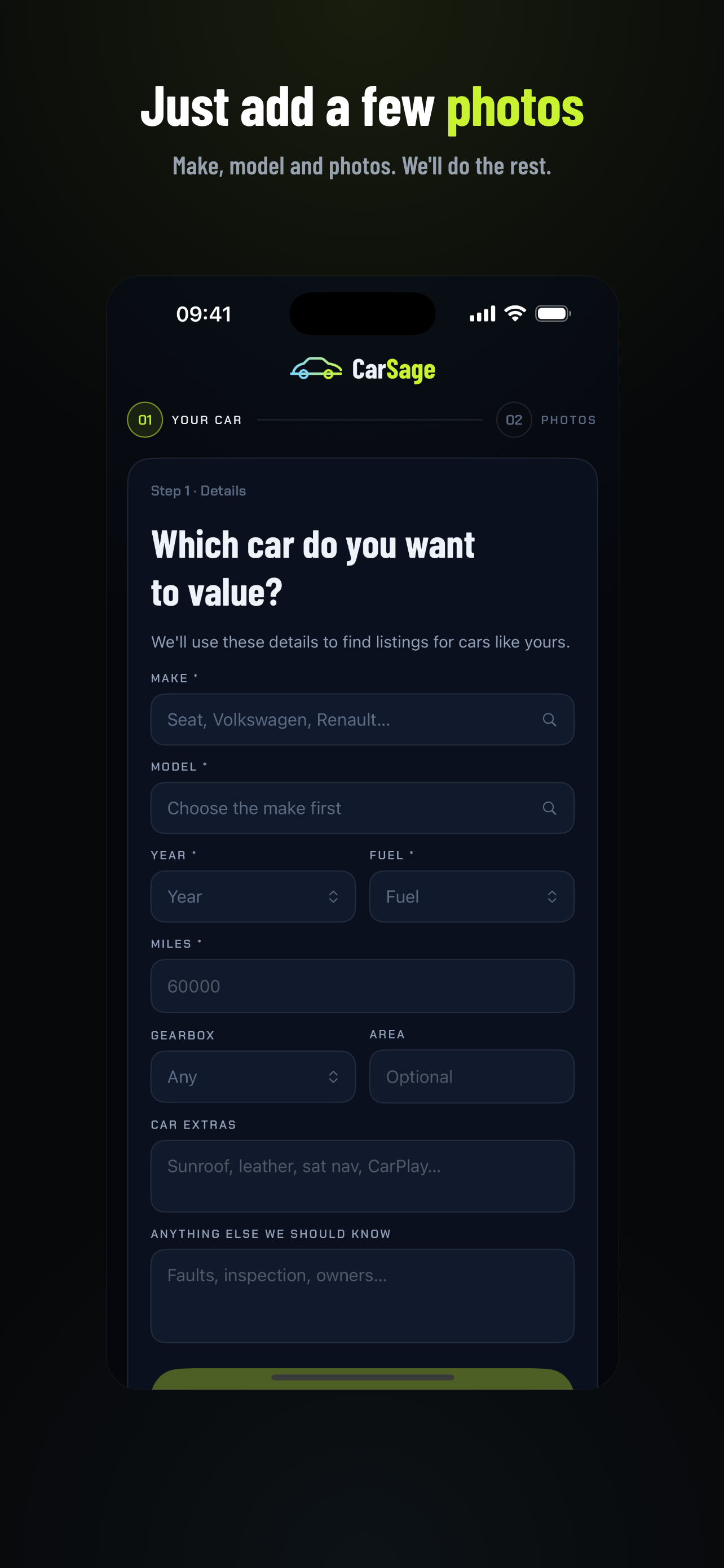 CarSage: AI Car Valuation screenshot 2