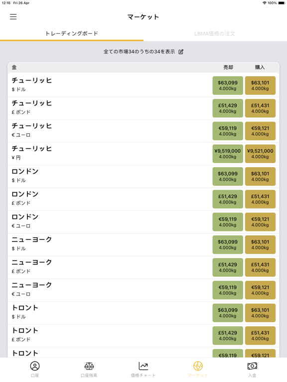 ブリオンボールト：金・銀価格/取引アプリのおすすめ画像6