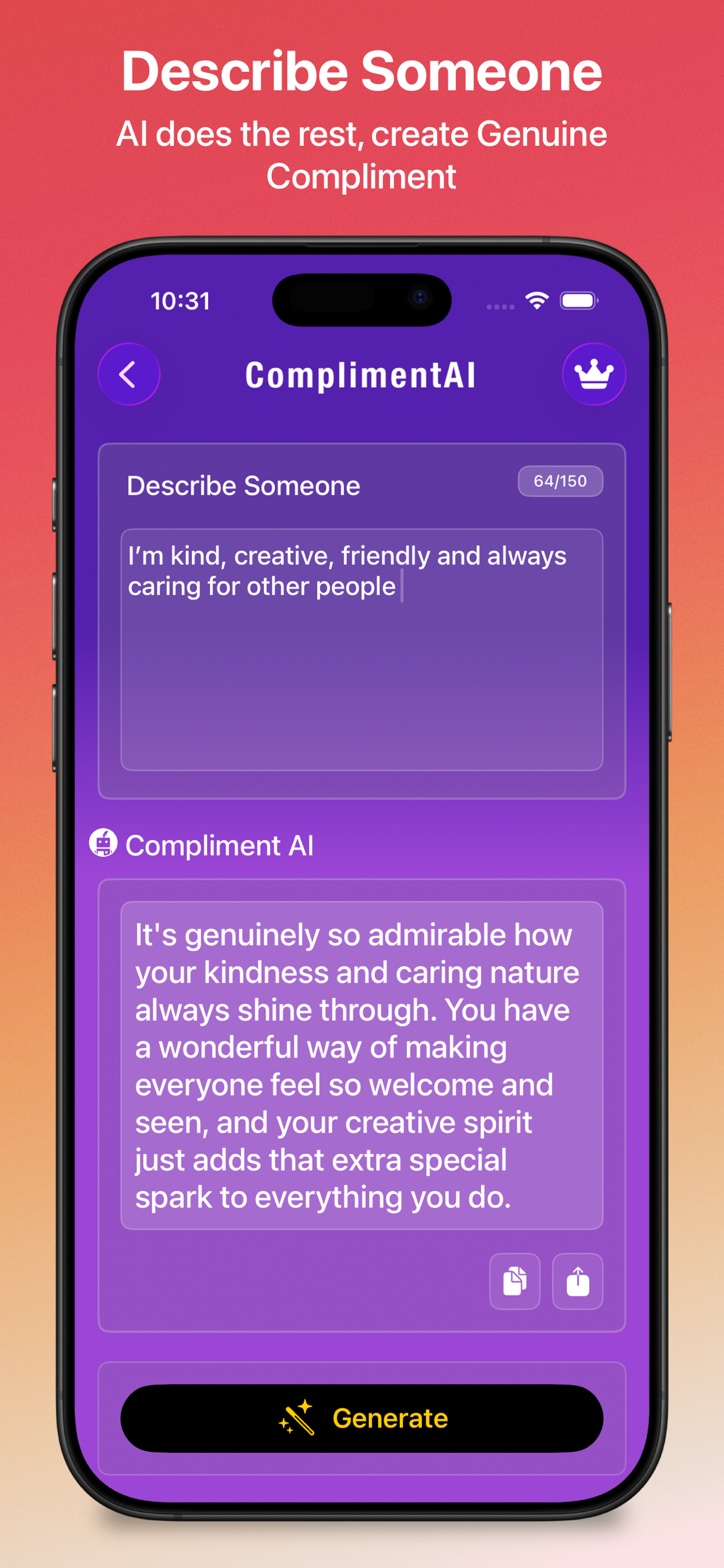 ComplimentAI: Daily Positivity screenshot 2
