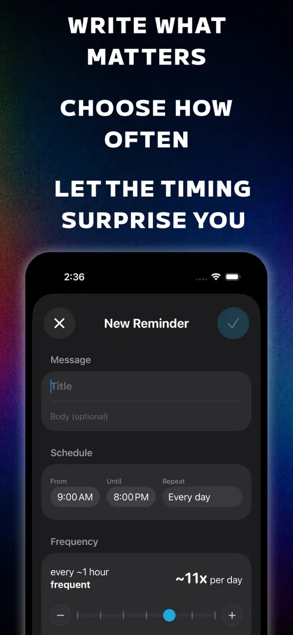 Screenshot #2 pour Sprinkle: Random Reminders