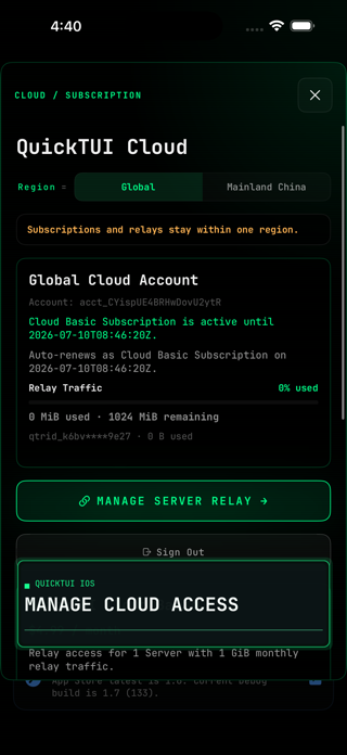 QuickTUI - AI Agent Terminal Screenshot 5 of 9