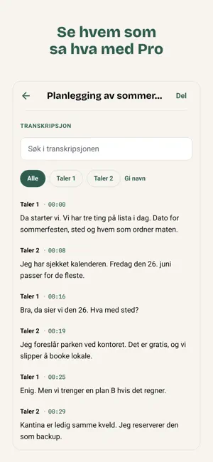 Ordrett: transcribe Norwegian screenshot 4