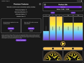 Flat or Sharp iPad screenshot