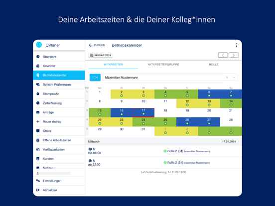 Screenshot #5 pour QPlaner - Mitarbeiter-App