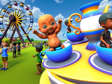 Baby Adventure Park Game iPad screenshot