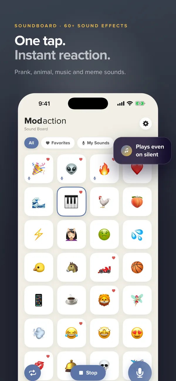 Screenshot #1 pour Modaction: Farces Emoji & Sons