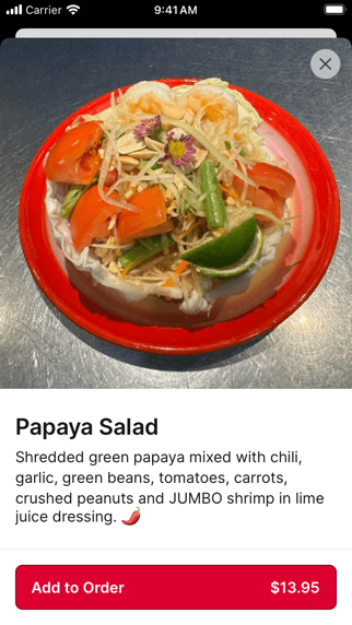 Thai Fix iPhone screenshot 4 - Food & Drink app