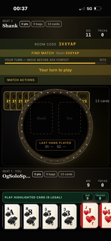 Spades 1V1 screenshot