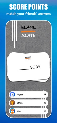Blank Slate - Party Word Game iPhone screenshot