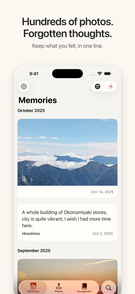 Placefold: Travel Journal screenshot 1