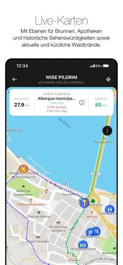 Screenshot von Wise Pilgrim Camino Inglés auf dem iPhone 5