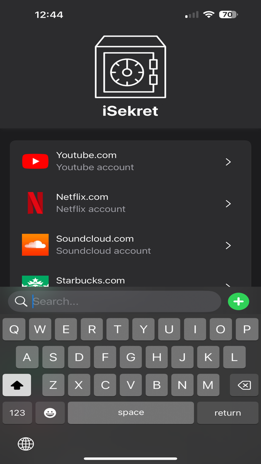 #2. SekretVault (iOS) By: Lam Phan