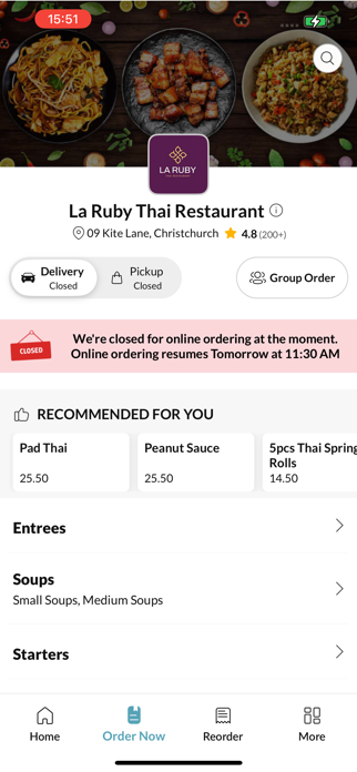 La Ruby Thai Restaurant Screenshot 2 of 4