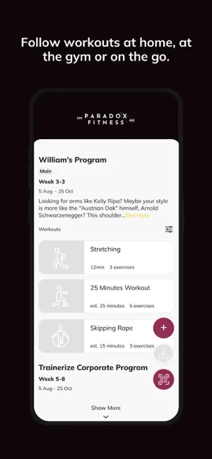Paradox Fitness screenshot 3