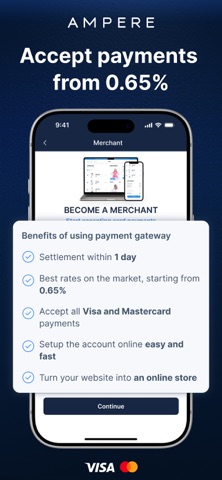 Ampere－Business Account Online screenshot