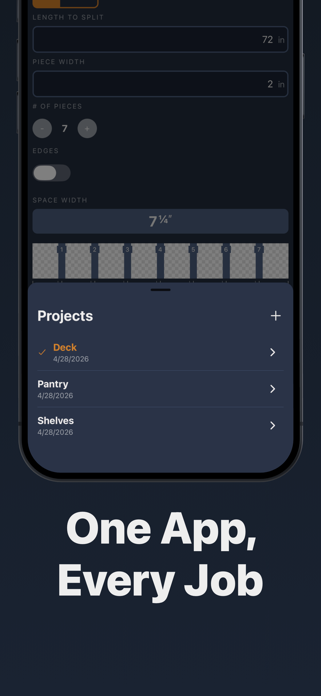 Even Spacing Calculator Screenshot 4 of 5