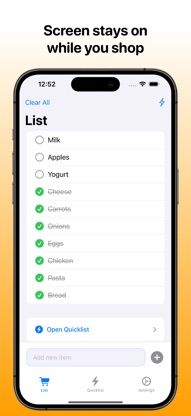 Grocery List: Plan your shop screenshot 1