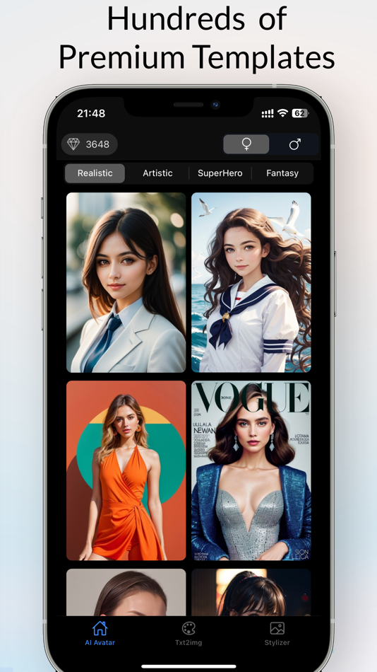 #5. Luna AI: AI Art Generator (iOS) Podle: 钰涵 王