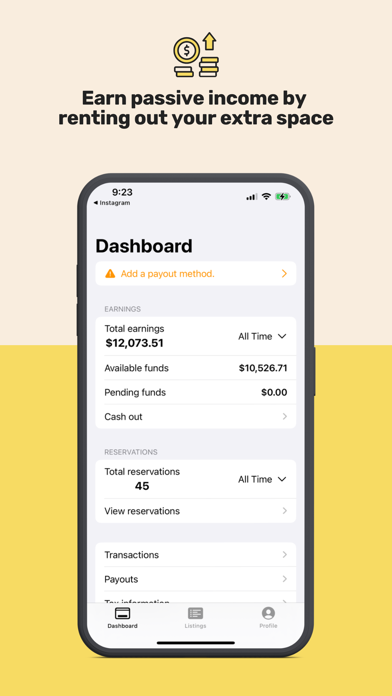Prked - #1 Parking/Storage App Screenshot