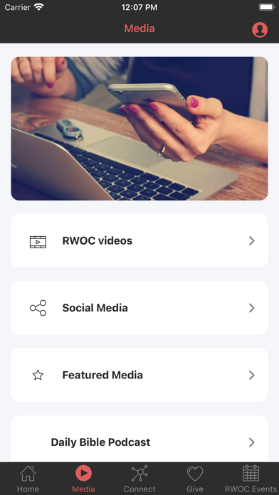 Rhema Word Outreach Center Screenshot