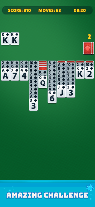 Spider Solitaire Deluxe Screenshot 3 of 5