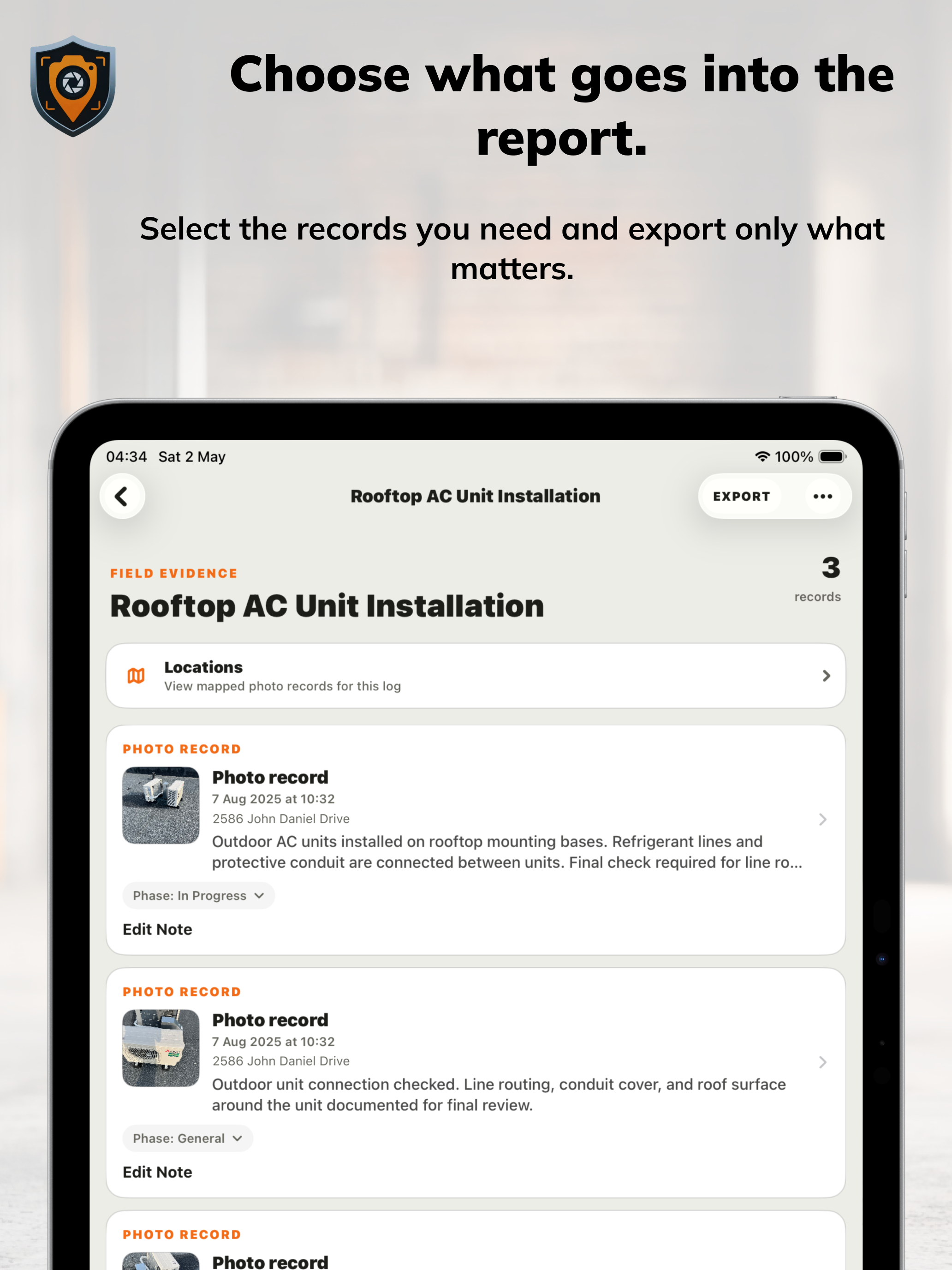 ProofLog: Field Photo Reports screenshot 14