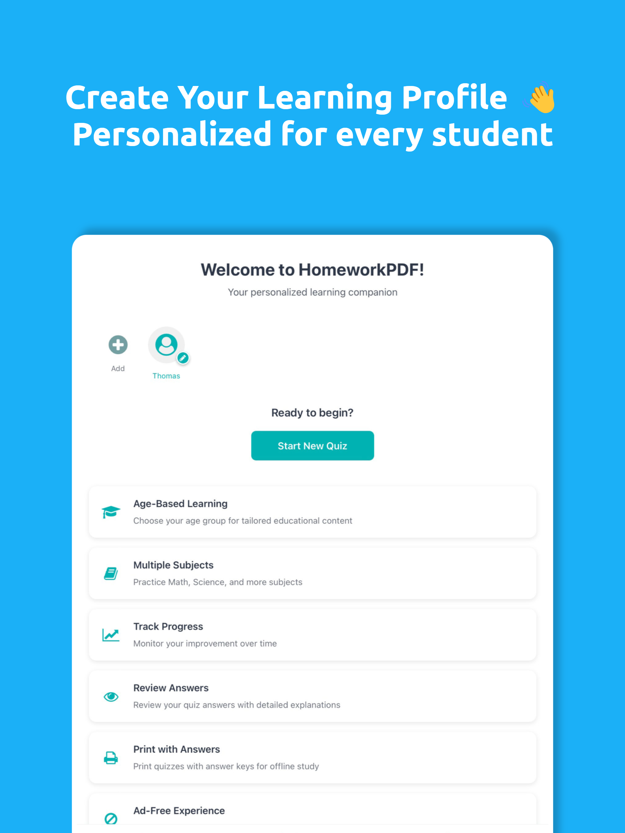 Homework Helper: AI Quiz Maker screenshot 5