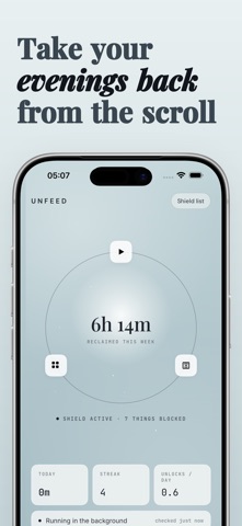 Unfeed: Scroll Blocker Screenshot 1 of 5