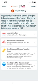 Mijn Dossier Amsterdam UMC screenshot