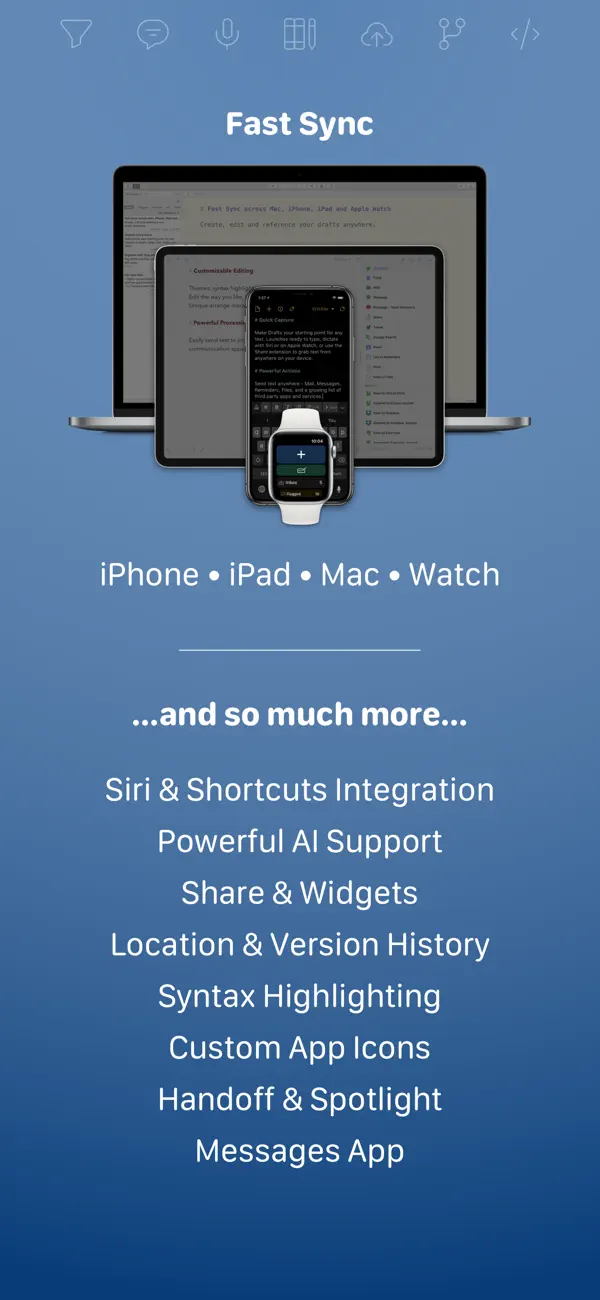 Drafts iPhone App Screenshot 8 – Produktivität