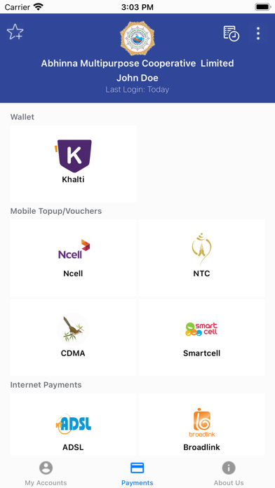 Abhinna Smart Banking Screenshot