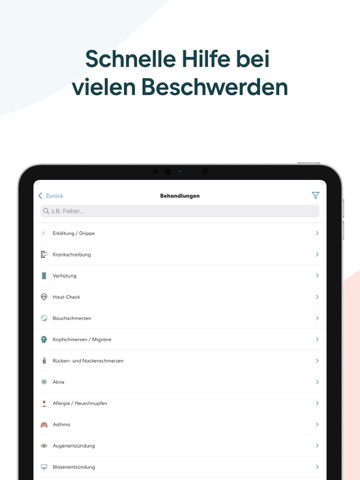 TeleClinic - Online Arzt iPad screenshot 4