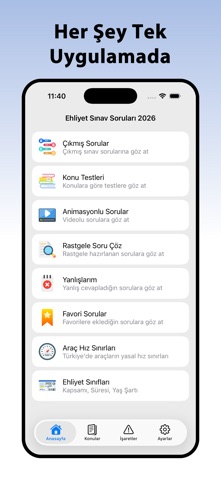 Ehliyet Sınav Soruları - 2026 screenshot