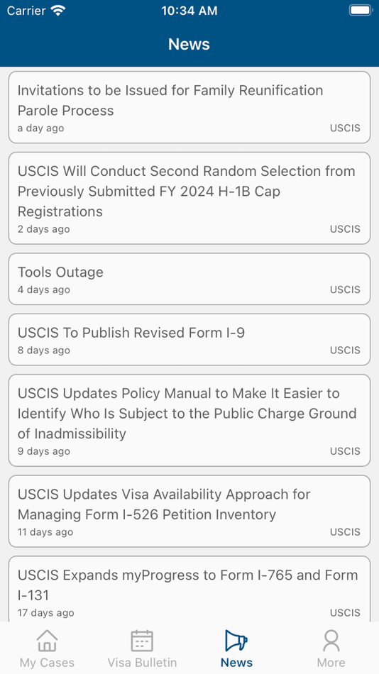 #4. Case Tracker for USCIS (iOS) Podle: 1Point3Acres, LLC